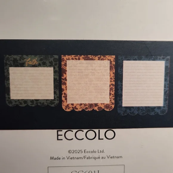 Eccolo Faith Layered Scalloped Notepad Set - Picture 4 of 6